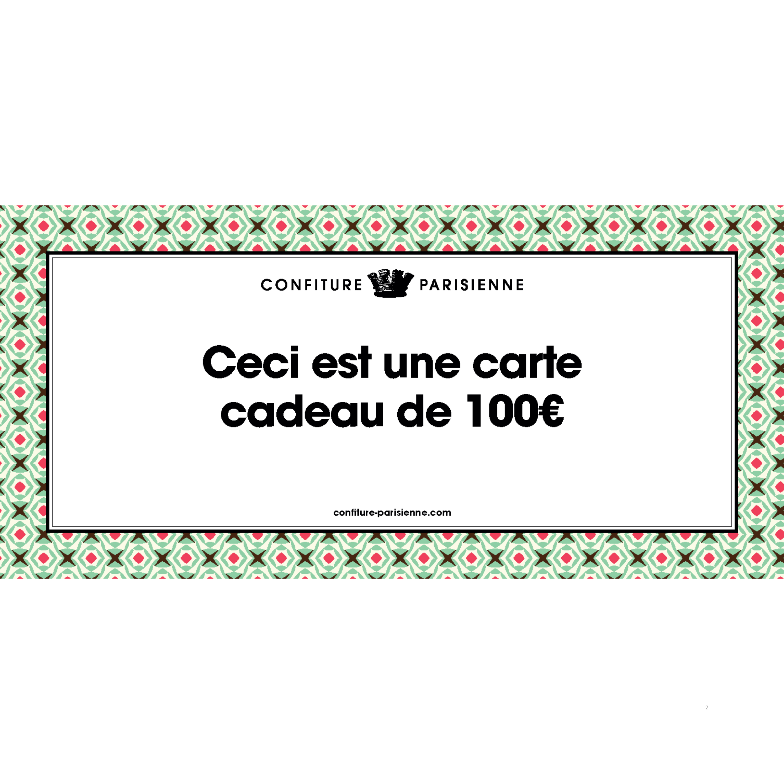 Carte Cadeau 50€, 100€ ou 150€