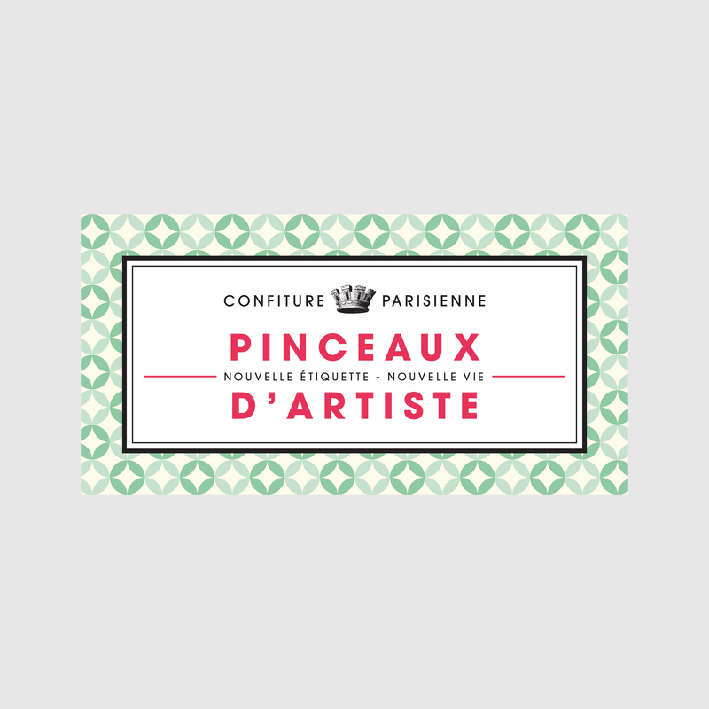 Confiture Parisienne - Etiquette Pinceaux D'artiste