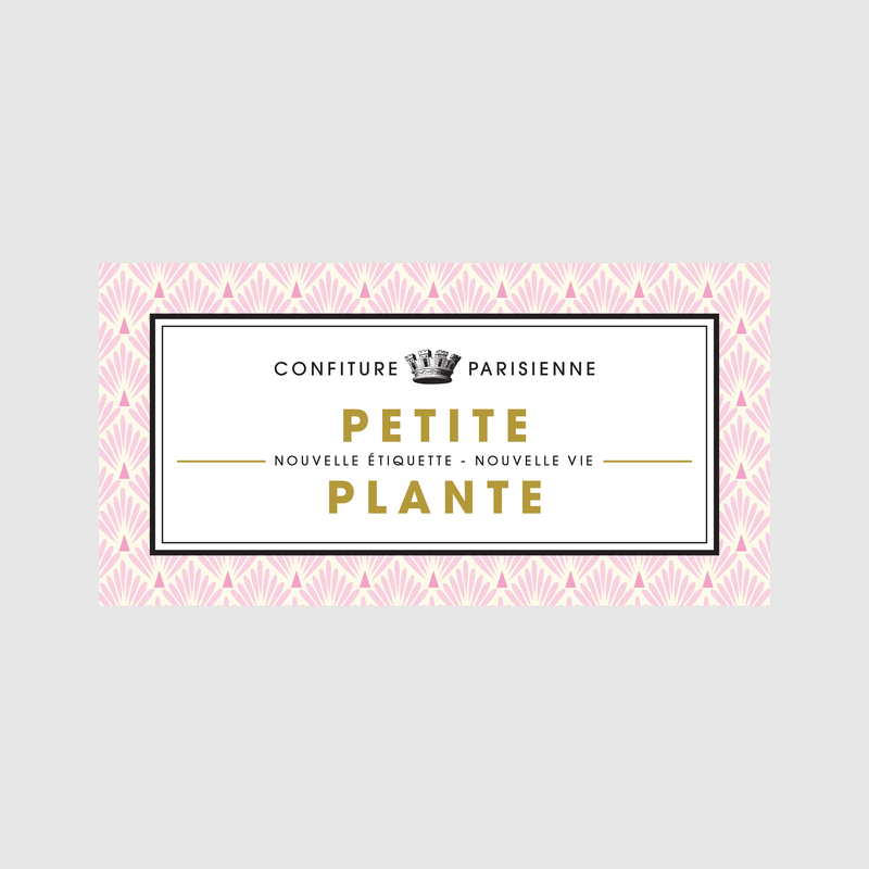 Confiture Parisienne - Etiquette Petite Plante