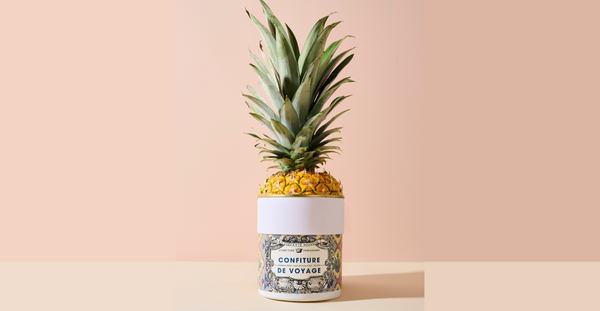 victoria pineapple carpaccio with travel jam - FeGH