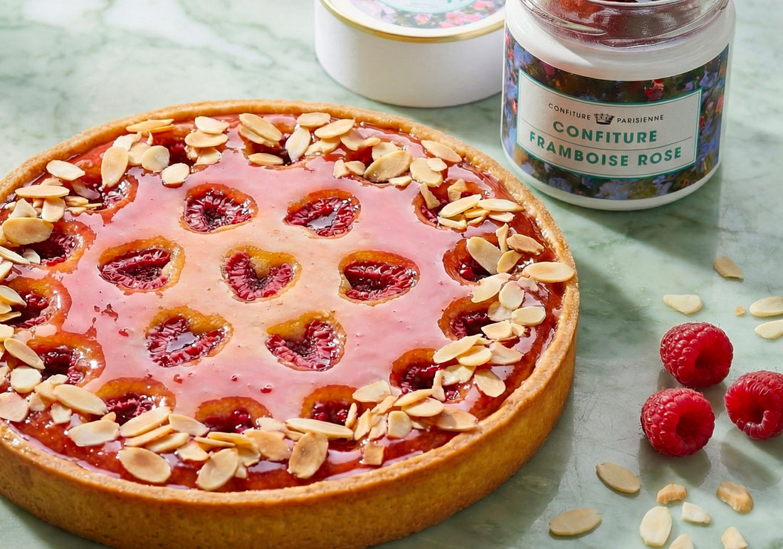 Tarte Bourdaloue framboise rose