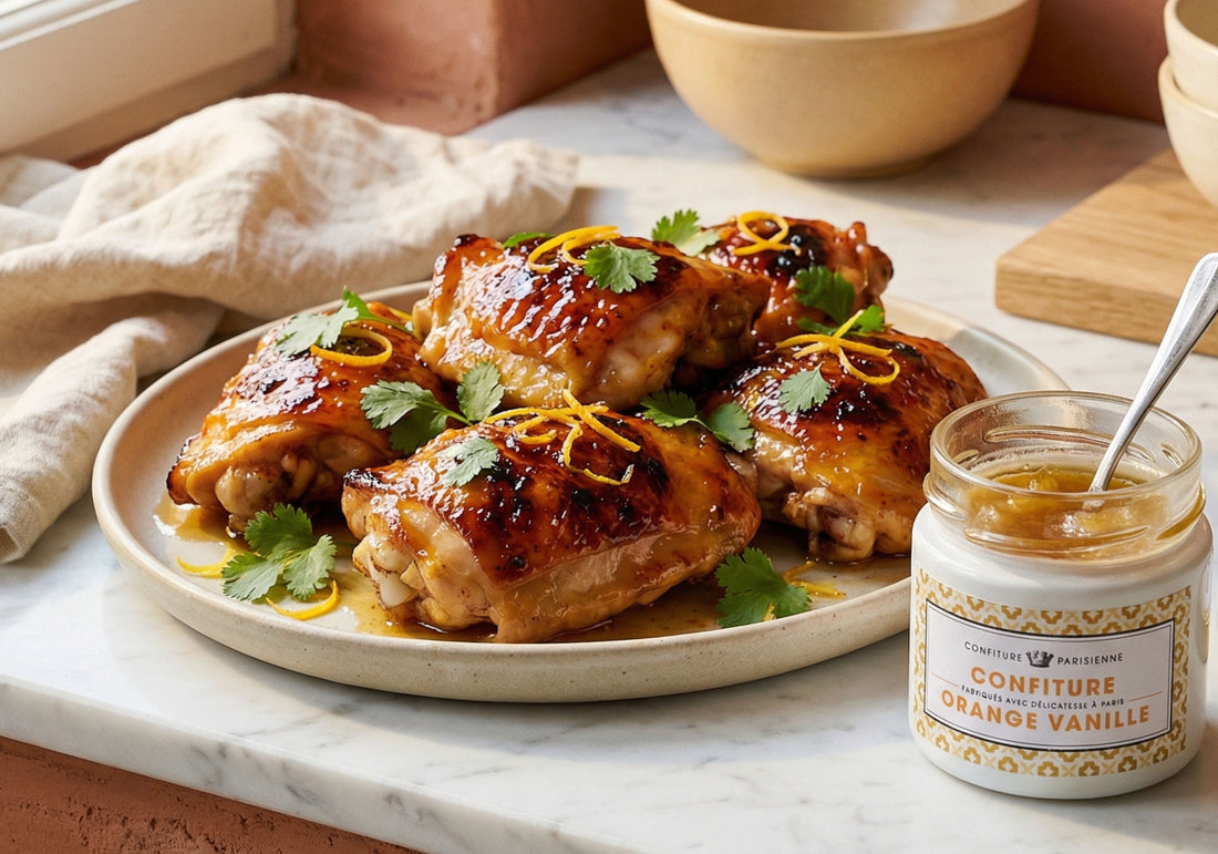 Poulet laqué à l’Orange Vanille