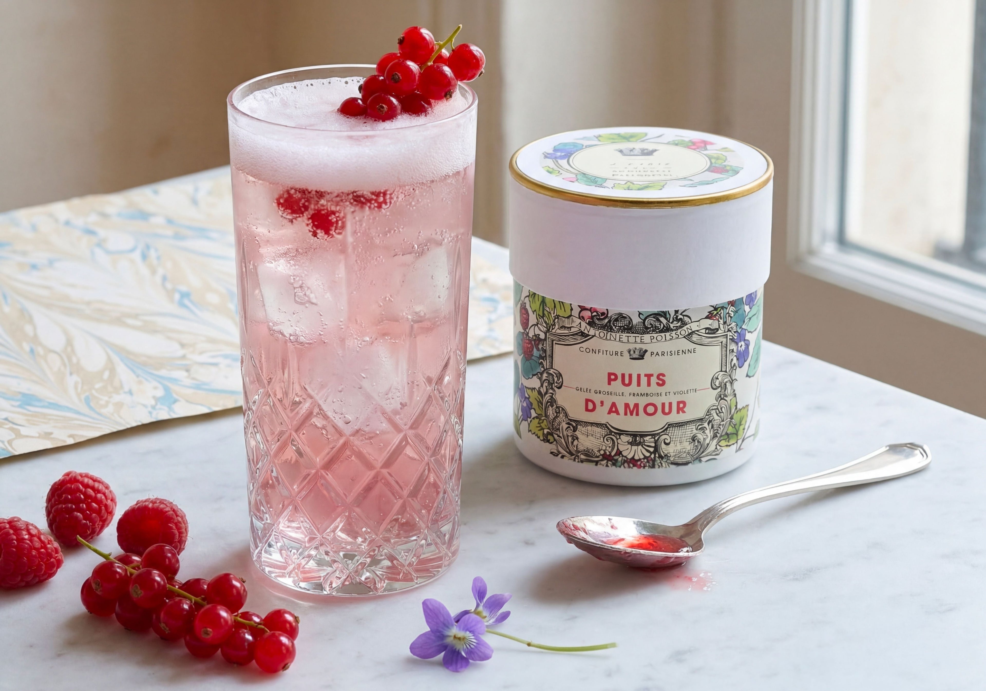 Gin Fizz Puits d'Amour, avec ou sans alcool