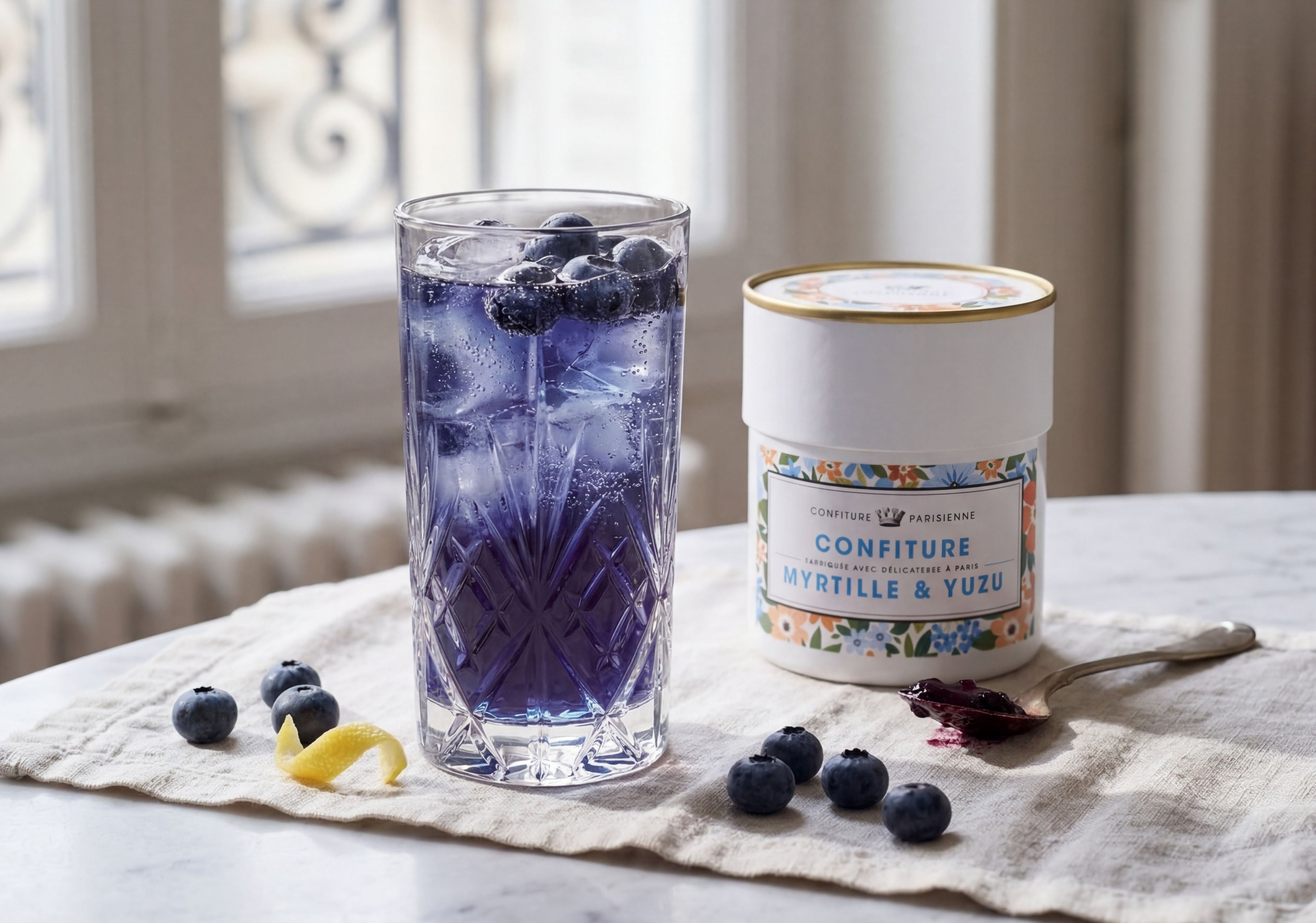 Highball Myrtille Yuzu, avec ou sans alcool
