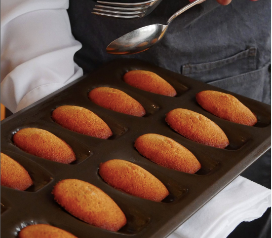 Madeleines sans gluten au sarrasin - Abricot Fleur d'Oranger