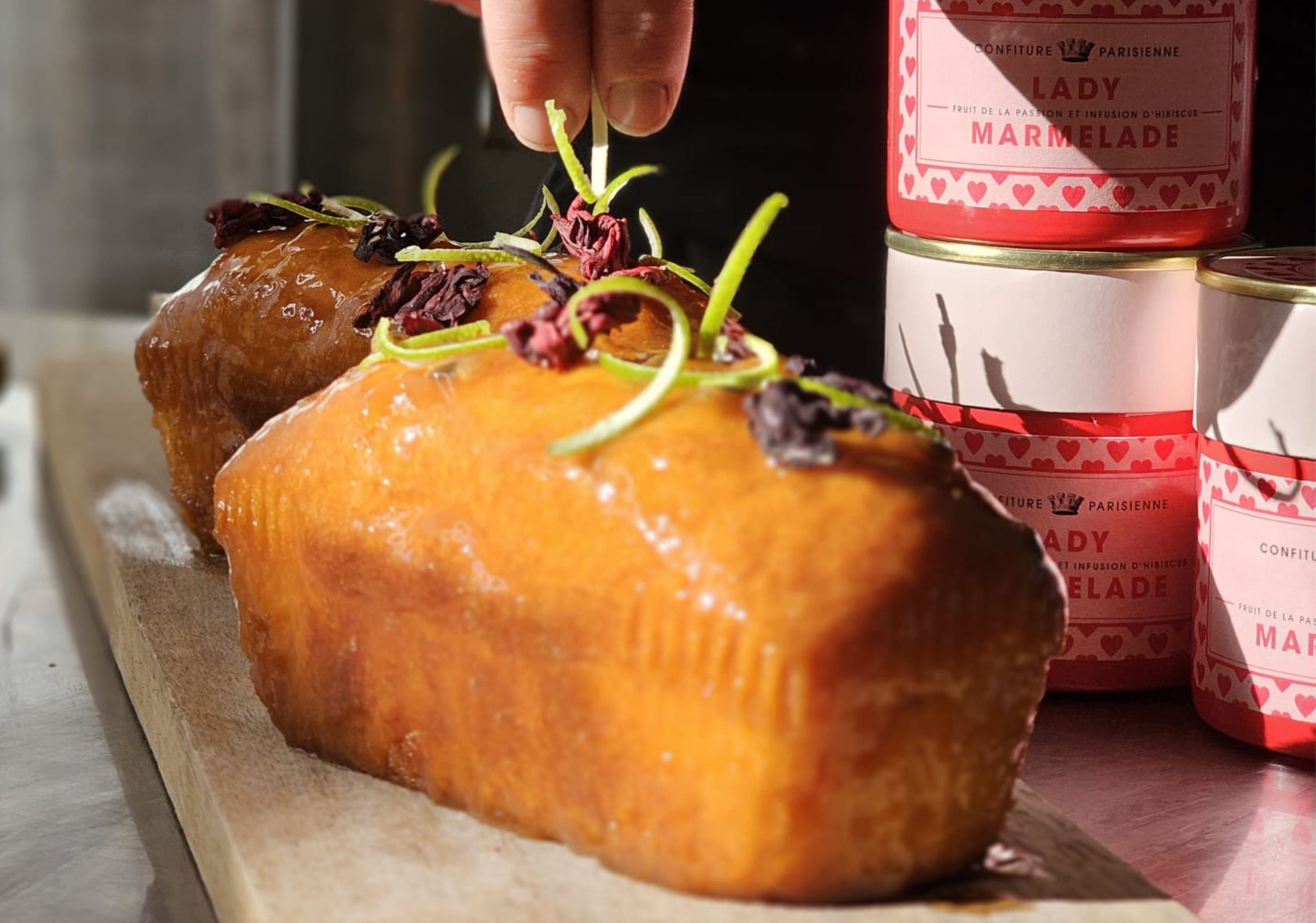 Recette de cake nappé à la confiture d'amour !