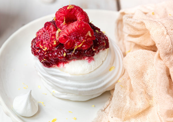 Pavlovas à la confiture Framboise Violette
