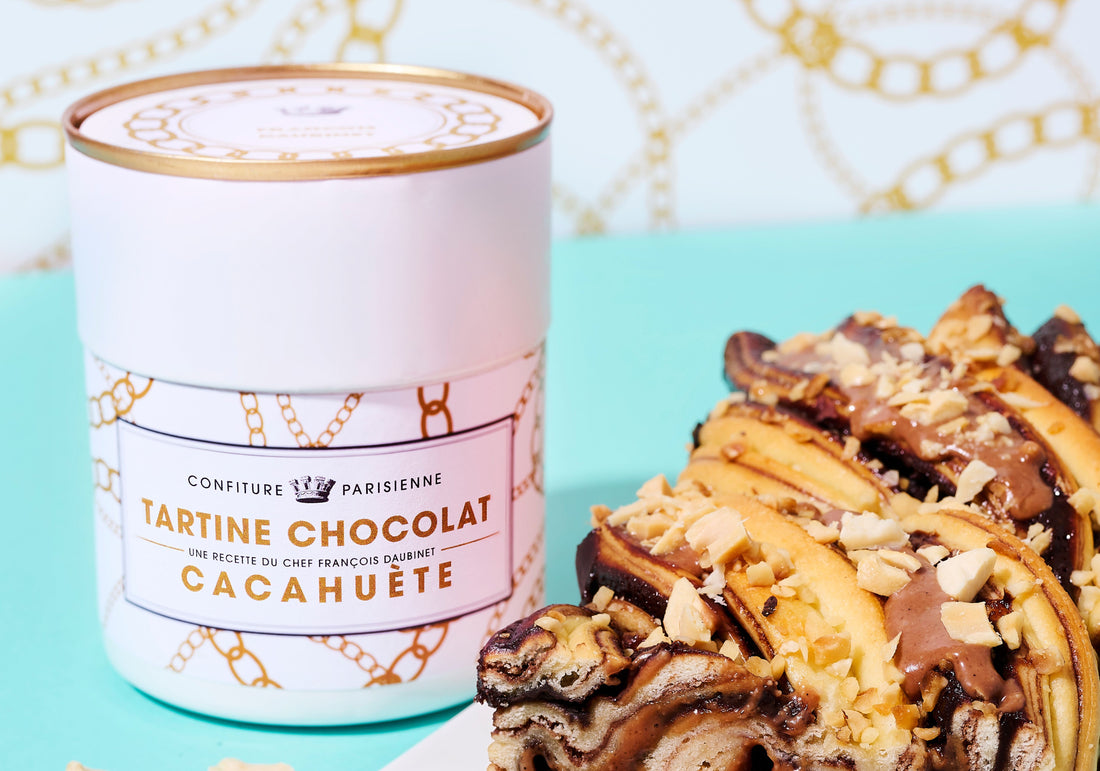 Goûter d'automne tartine chocolat cacahuète