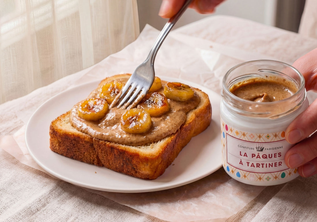 Brioche dorée, Pâques à Tartiner & banane caramélisée