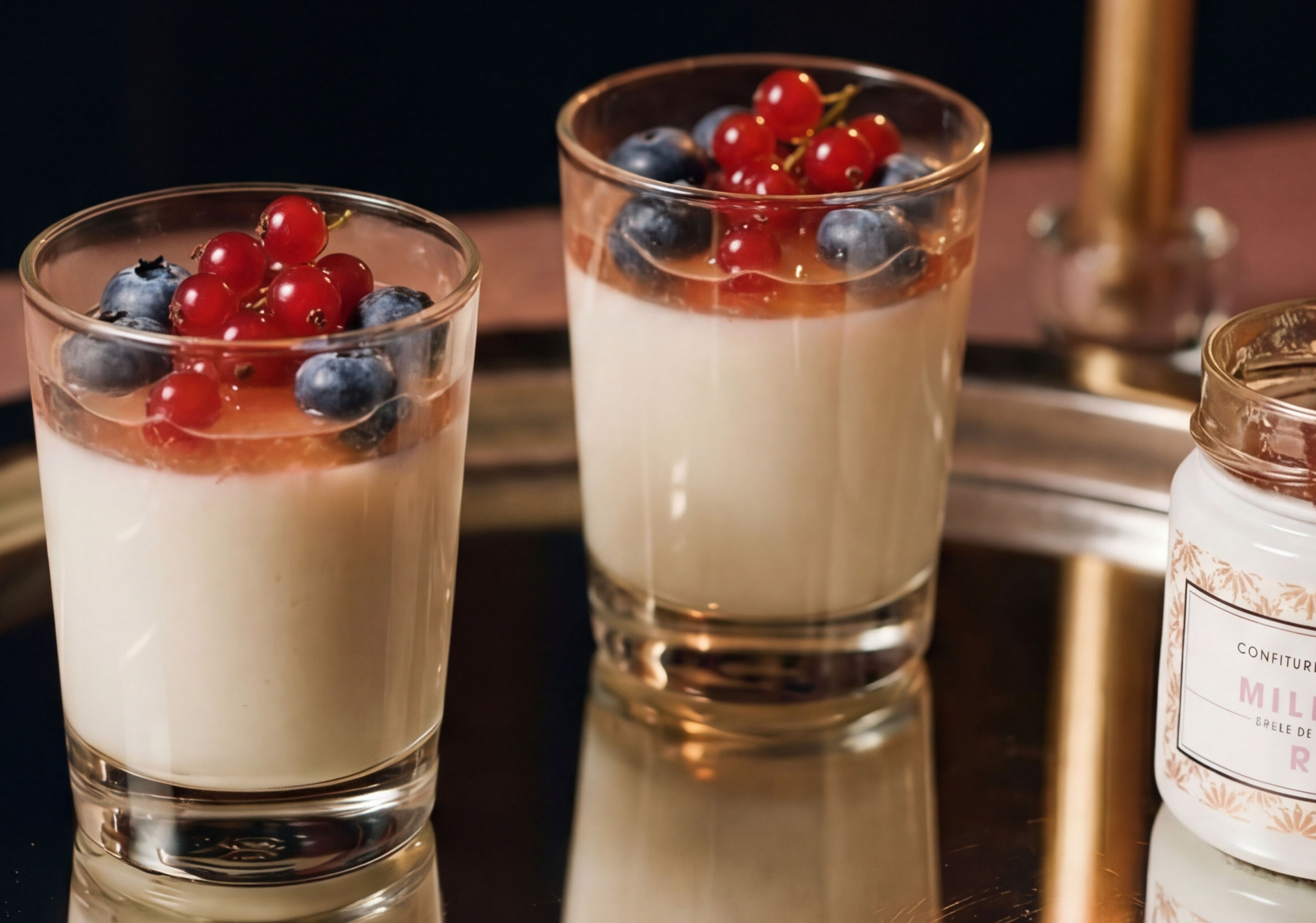 Panna cotta coco & Confiture Millésime Rosé