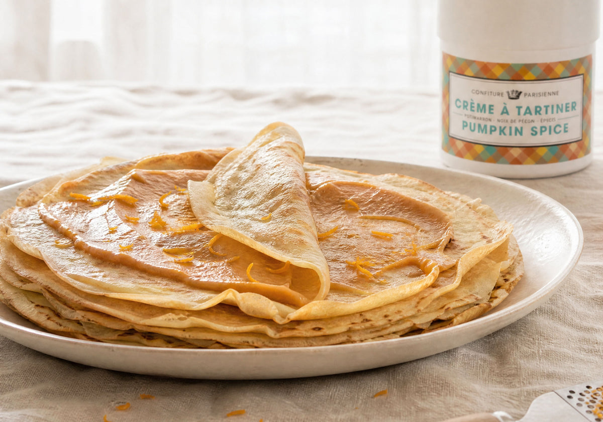 Crêpes du goûter, zeste d'orange et Pumpkin Spice