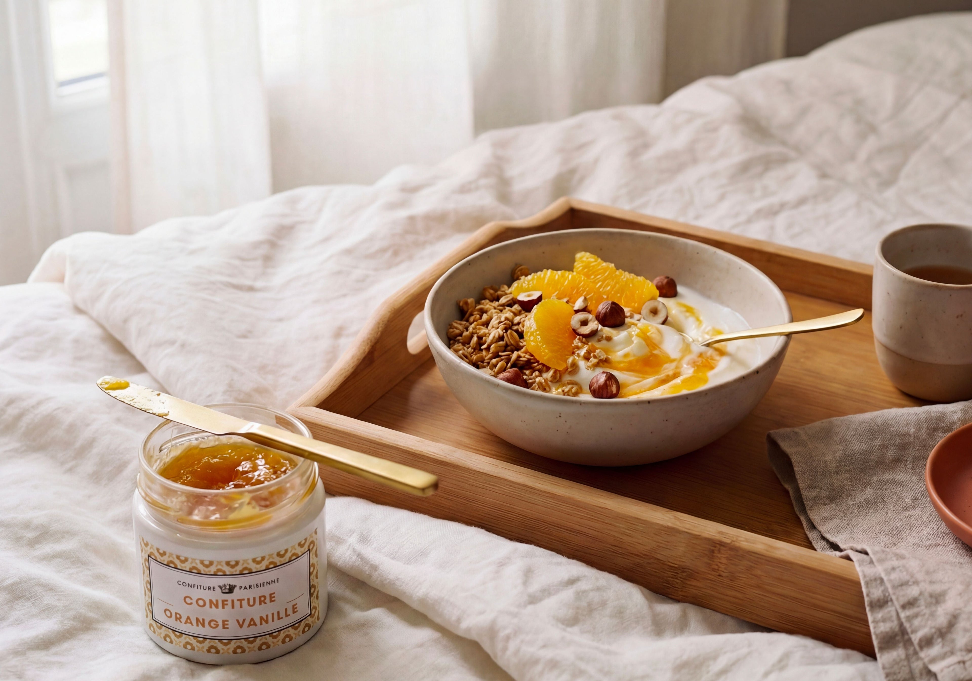 Bol yaourt grec & Confiture Orange Vanille