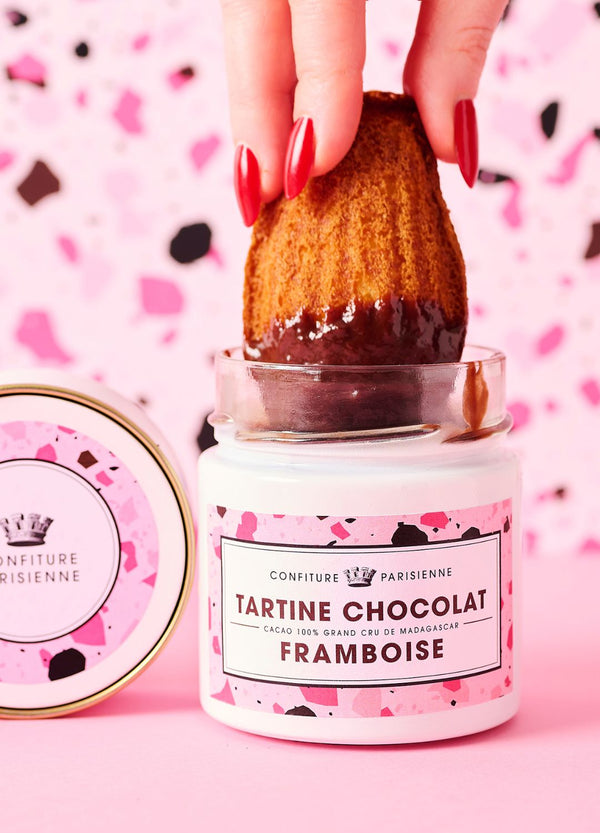 Madeleine et coeur fondant Chocolat Framboise
