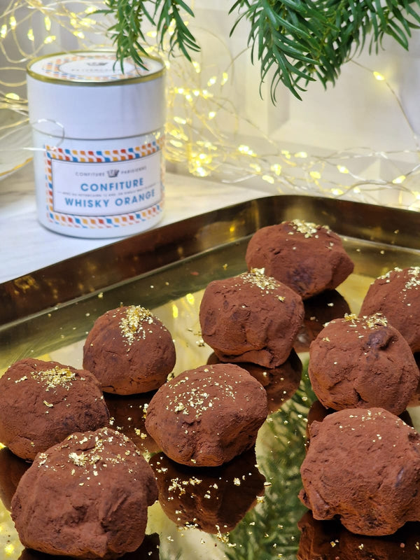 Truffes en chocolat à la confiture Whisky Orange