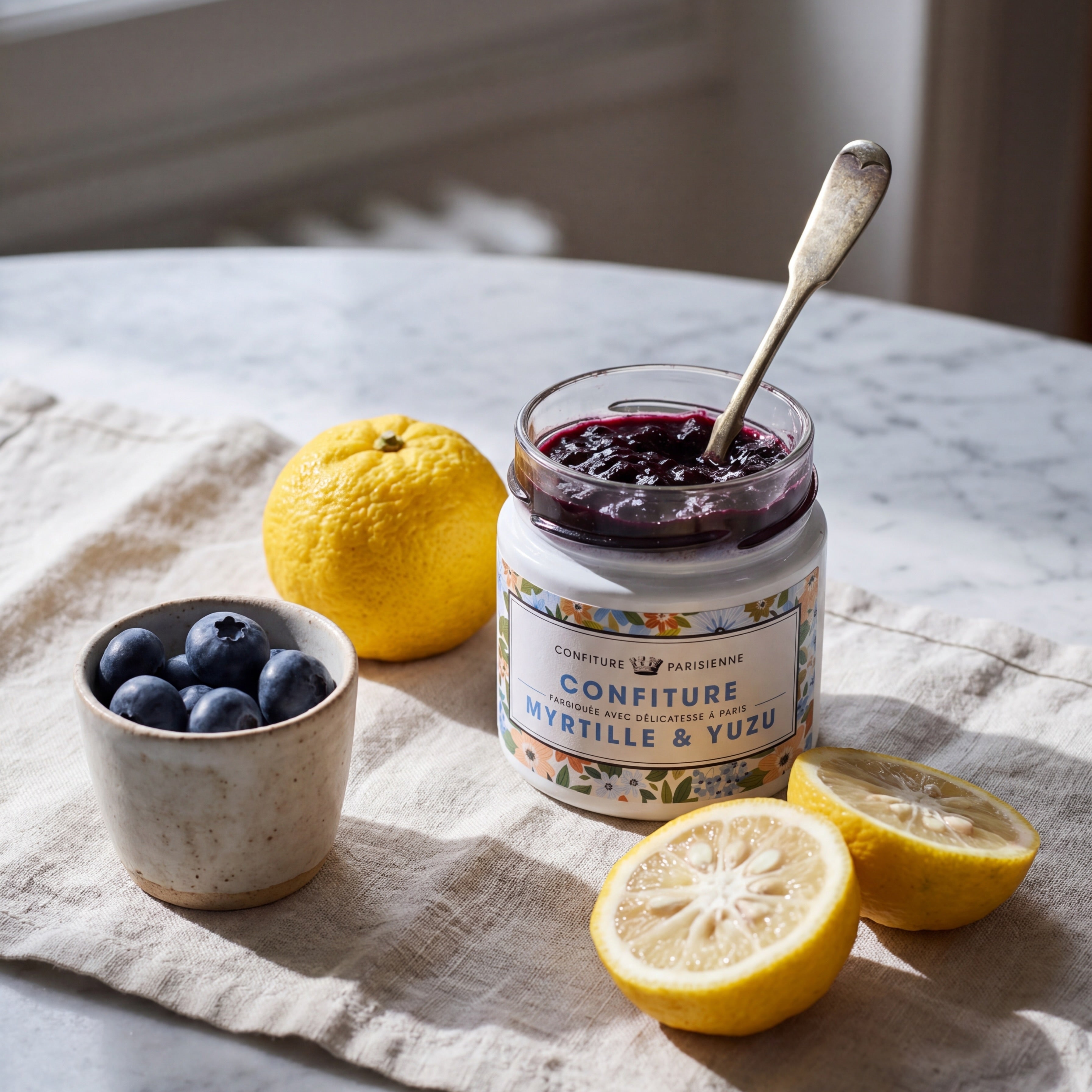 Confiture Myrtille & Yuzu