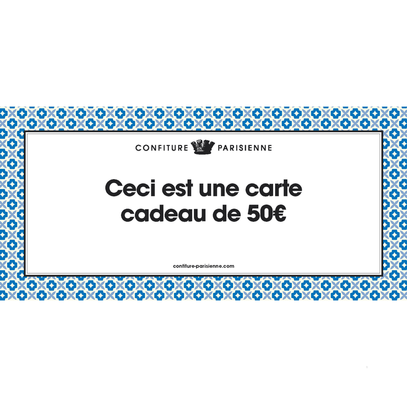 Carte Cadeau 50€, 100€ ou 150€