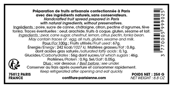 Ecrin Châtaigne Poire "Joyeux Noël »