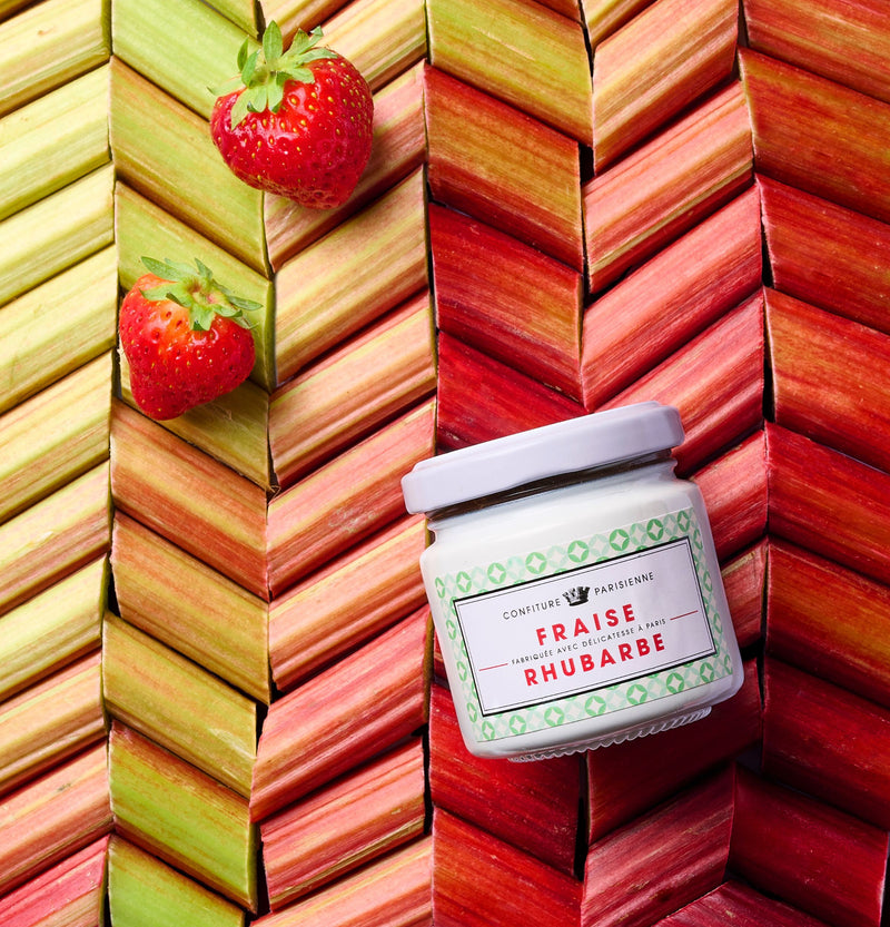 Confiture Parisienne - Fraise Rhubarbe - 100G