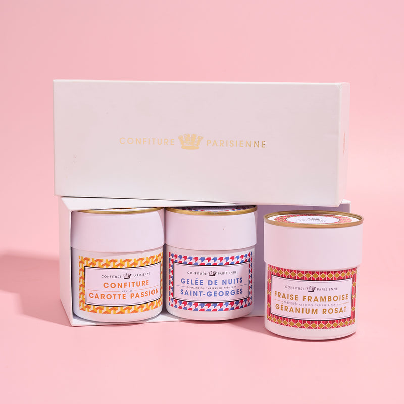 Coffret 3 recettes : Nuits-Saint-Georges - Carotte Passion - Fraise Framboise