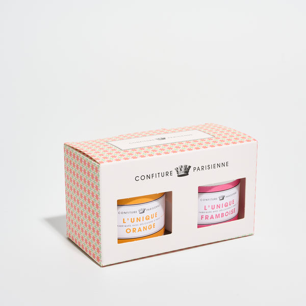 Confiture Parisienne - Coffret deux recettes - Orange Framboise