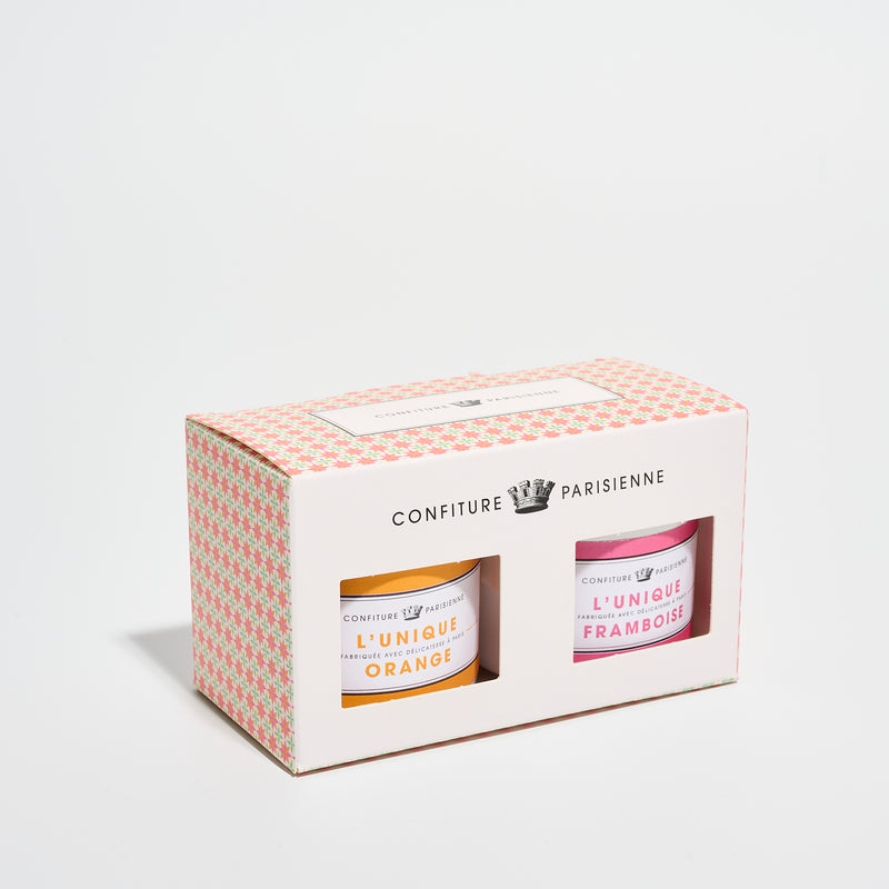 Confiture Parisienne - Coffret deux recettes - Orange Framboise