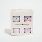 Coffret 4 recettes : Cassis Jasmin, Framboise Violette, Abricot Lavande, Fraise Fleur de cerisier
