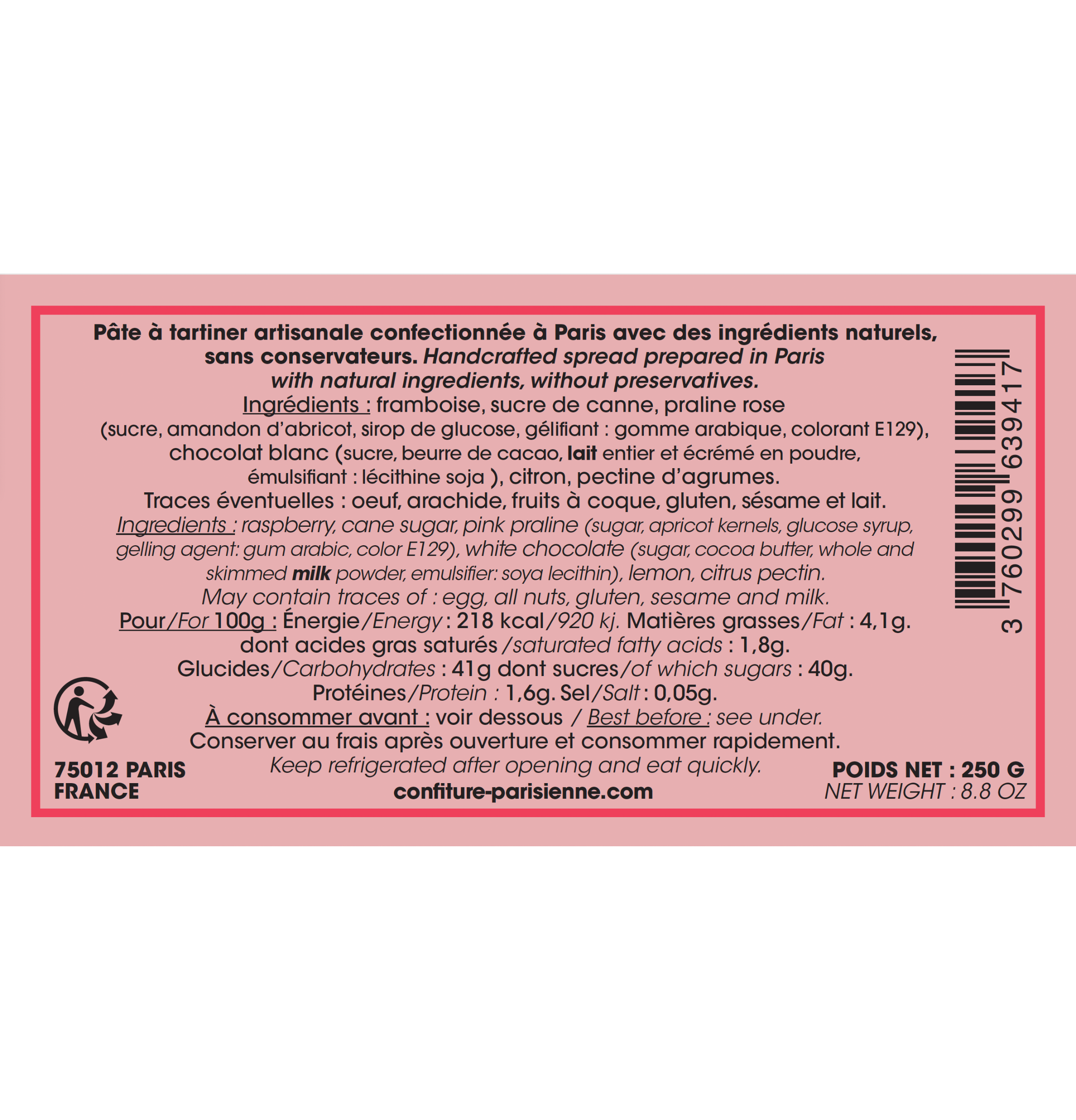 Cucul la Praline Spread