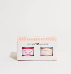 Confiture Parisienne - Coffret 2 recettes Fraise Abricot 