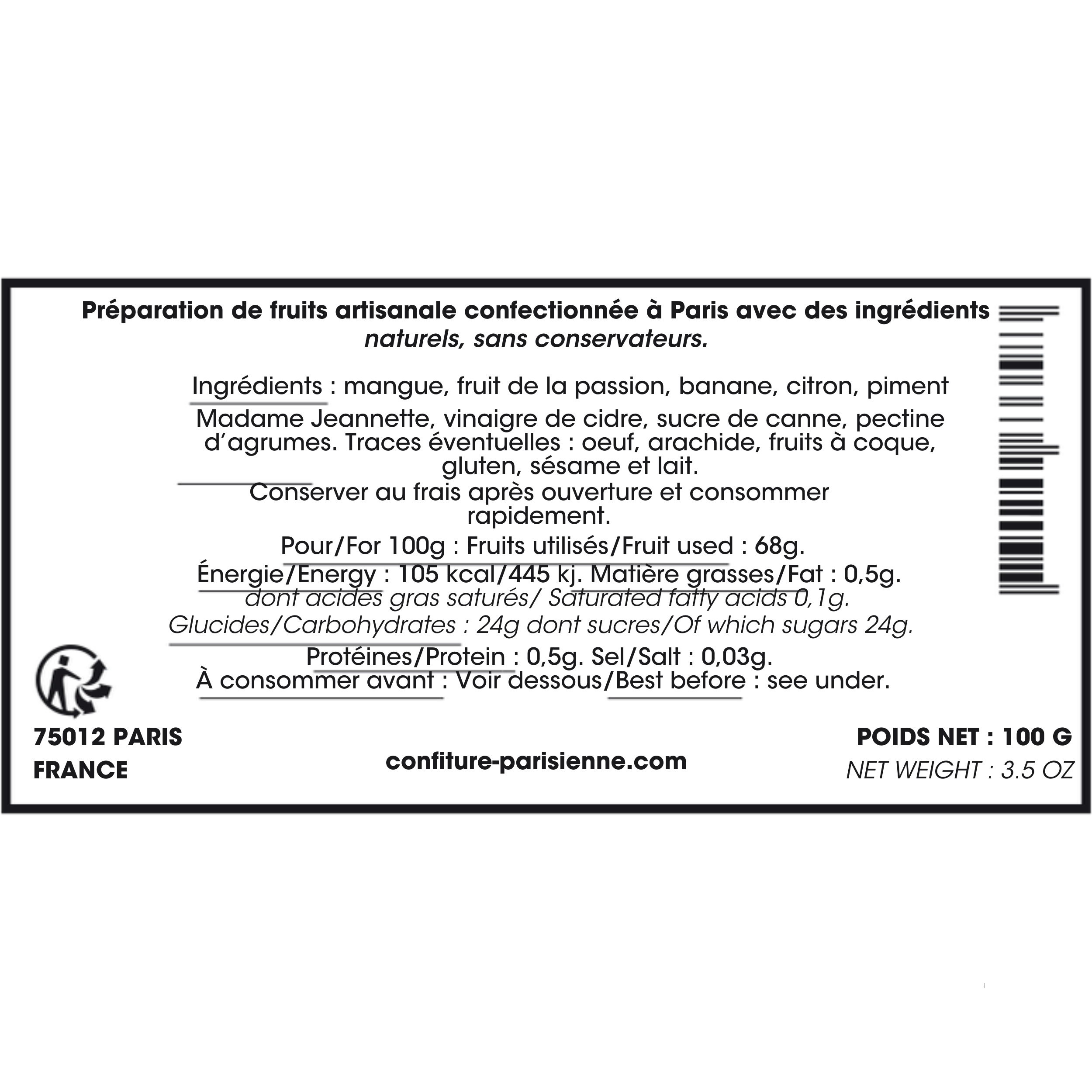 Chutney Madame Jeannette