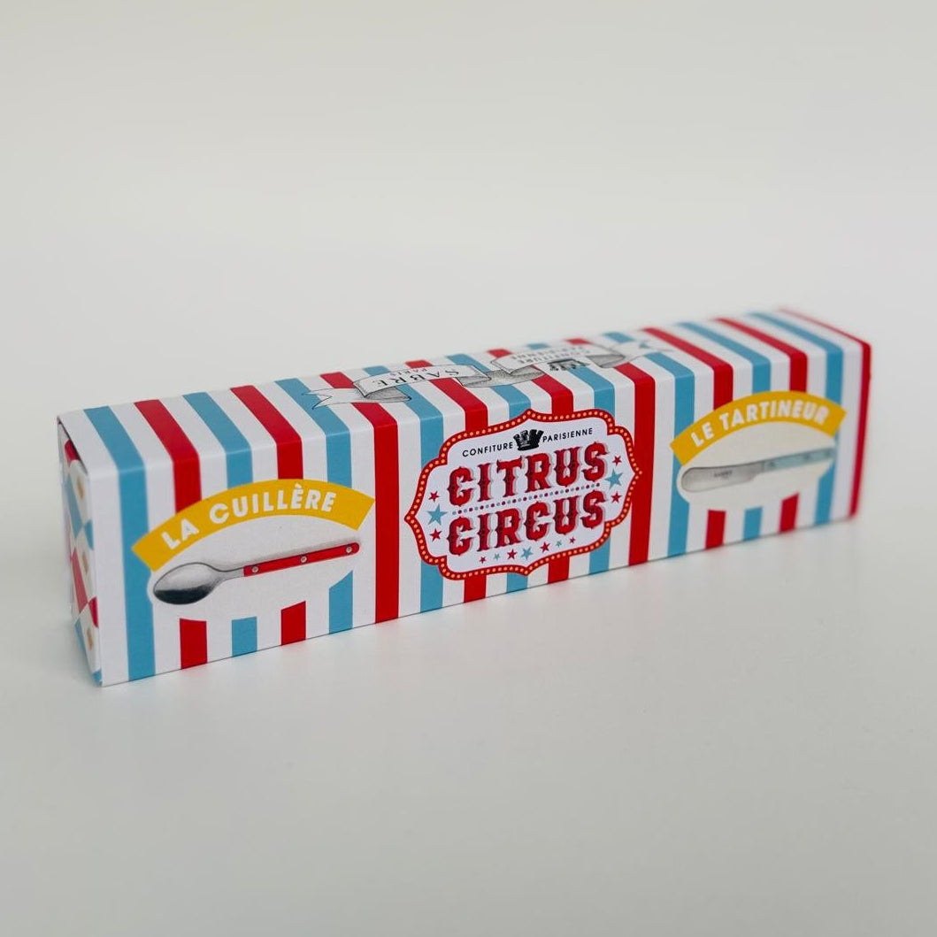 Set de couverts Citrus Circus : cuillère + tartineur