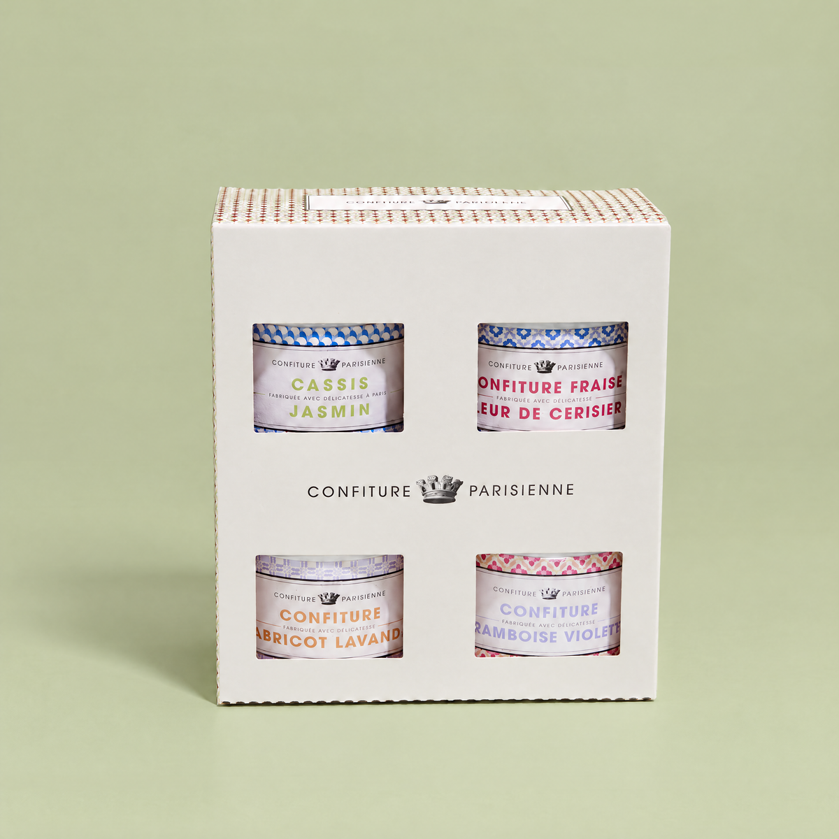 Coffret 4 recettes : Cassis Jasmin + Fraise Fleur de Cerisier + Abricot Lavande + Framboise Violette