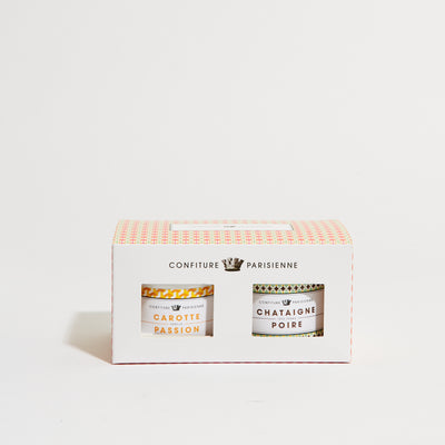 Coffret 2 recettes : Carotte Passion + Châtaigne Poire