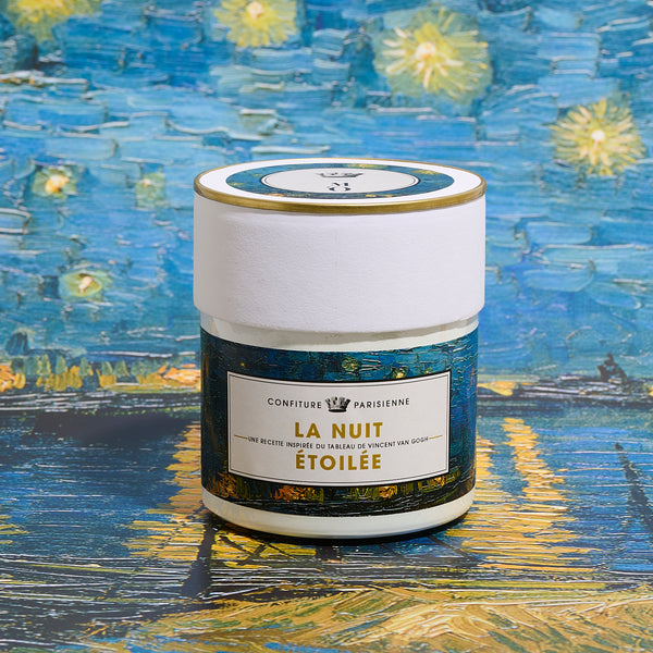 Confiture Parisienne x Musée d'Orsay - La nuit étoilée - Framboise Abricot Anis étoilée modif