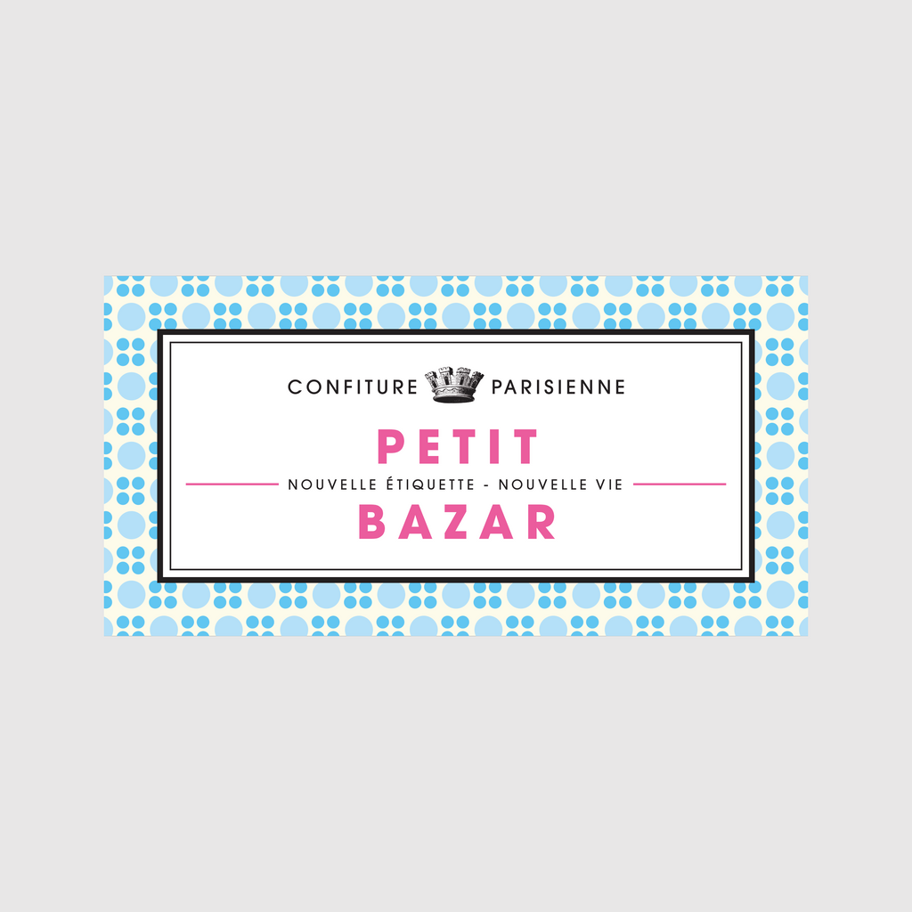 Confiture Parisienne - Etiquette Petit Bazar