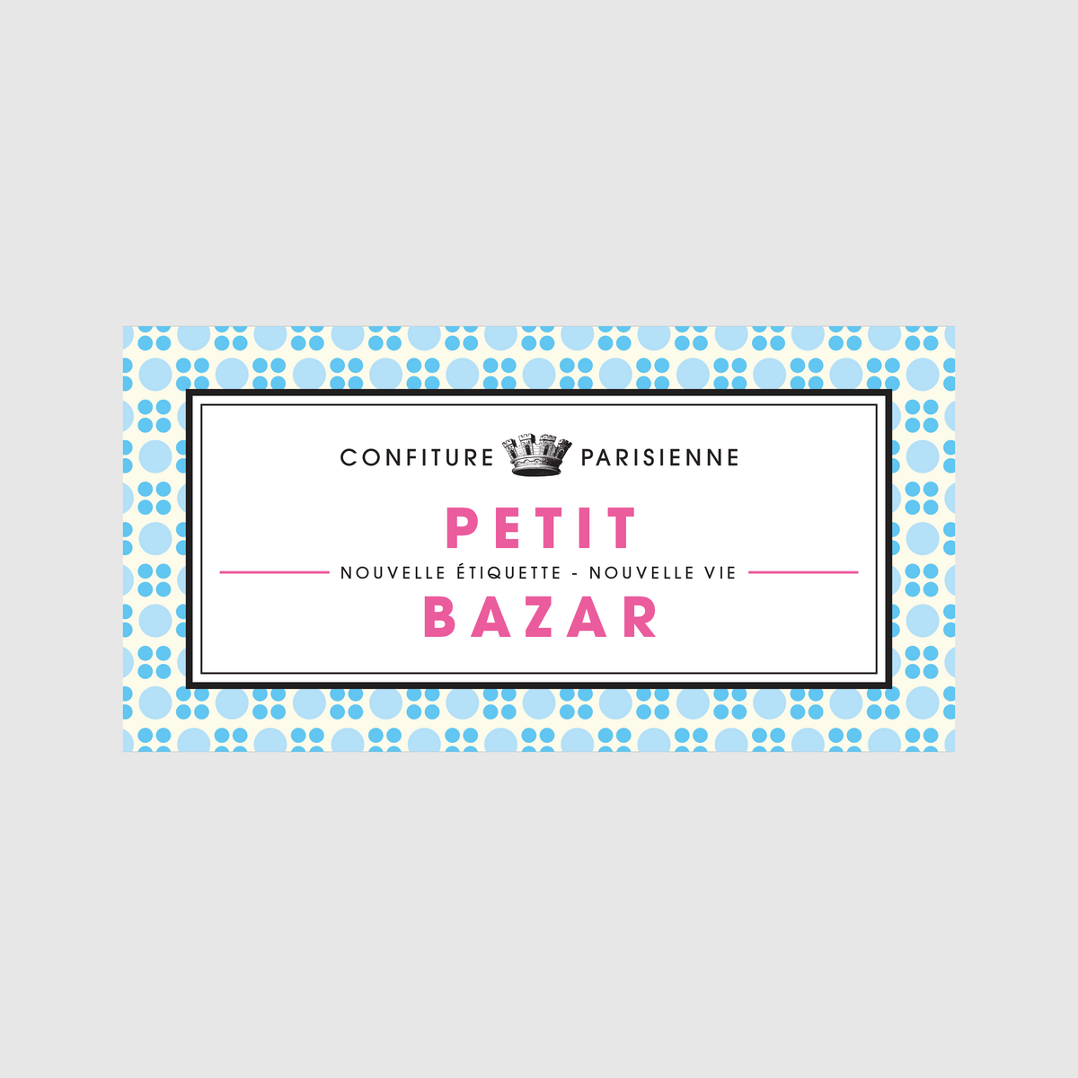 Confiture Parisienne - Etiquette Petit Bazar
