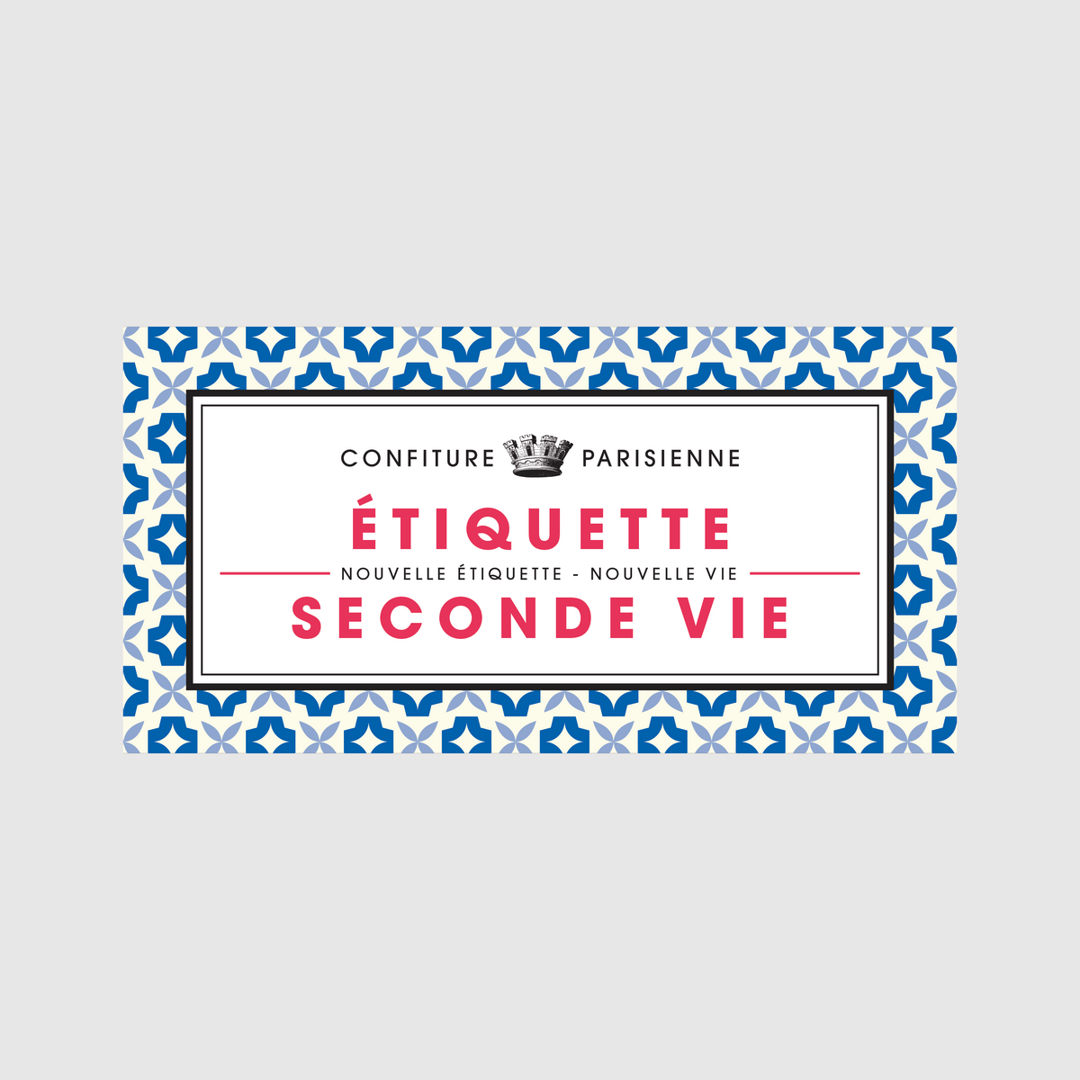 Confiture Parisienne - Etiquette Seconde Vie 